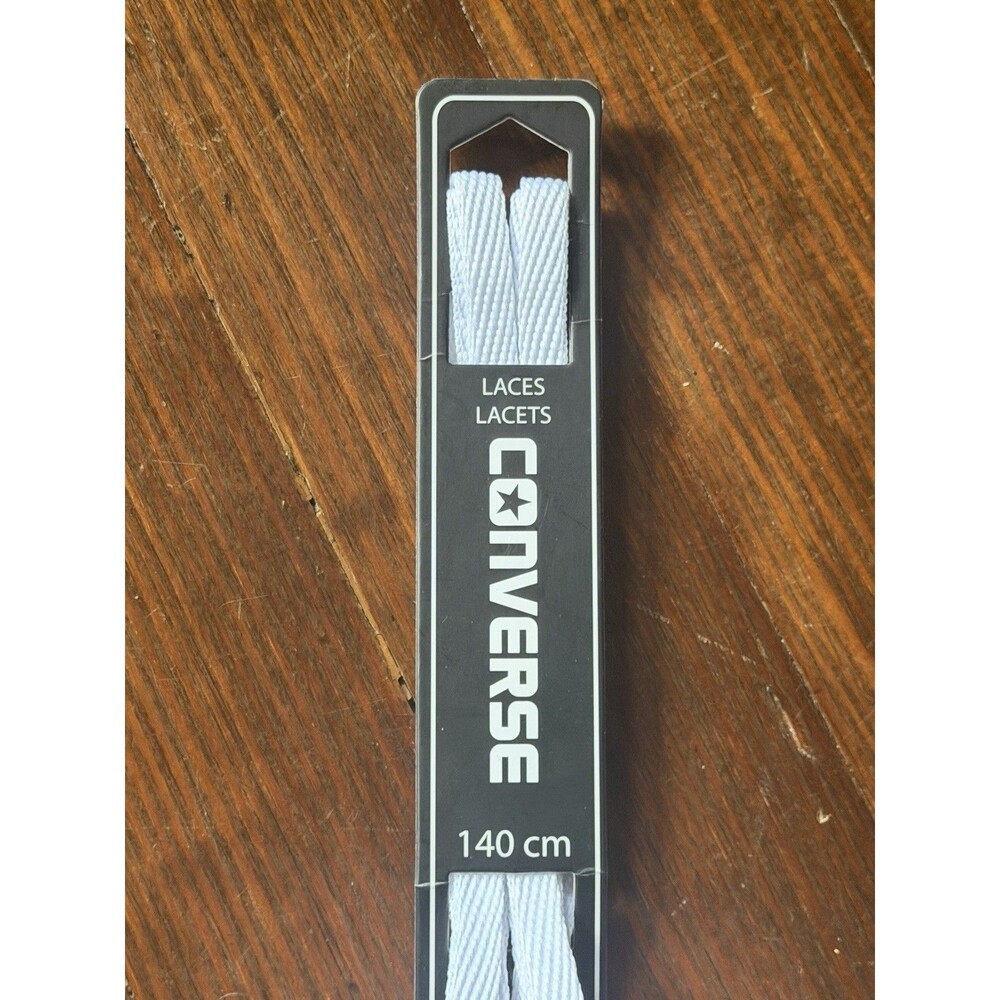 New Converse White Shoe Laces 55" Inches 140 cm